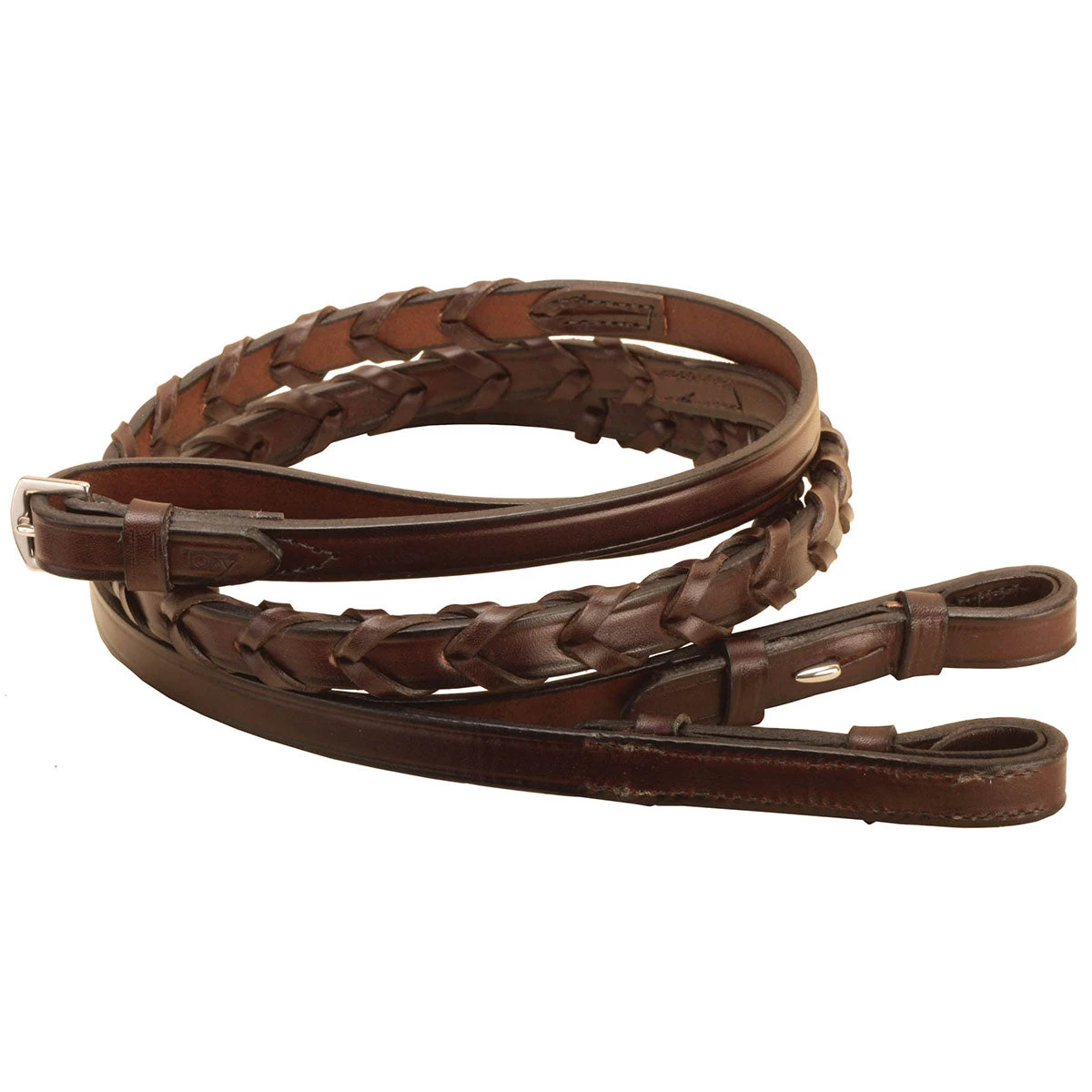 Tory Large Horse Laced Reins With Hook End - Image 2