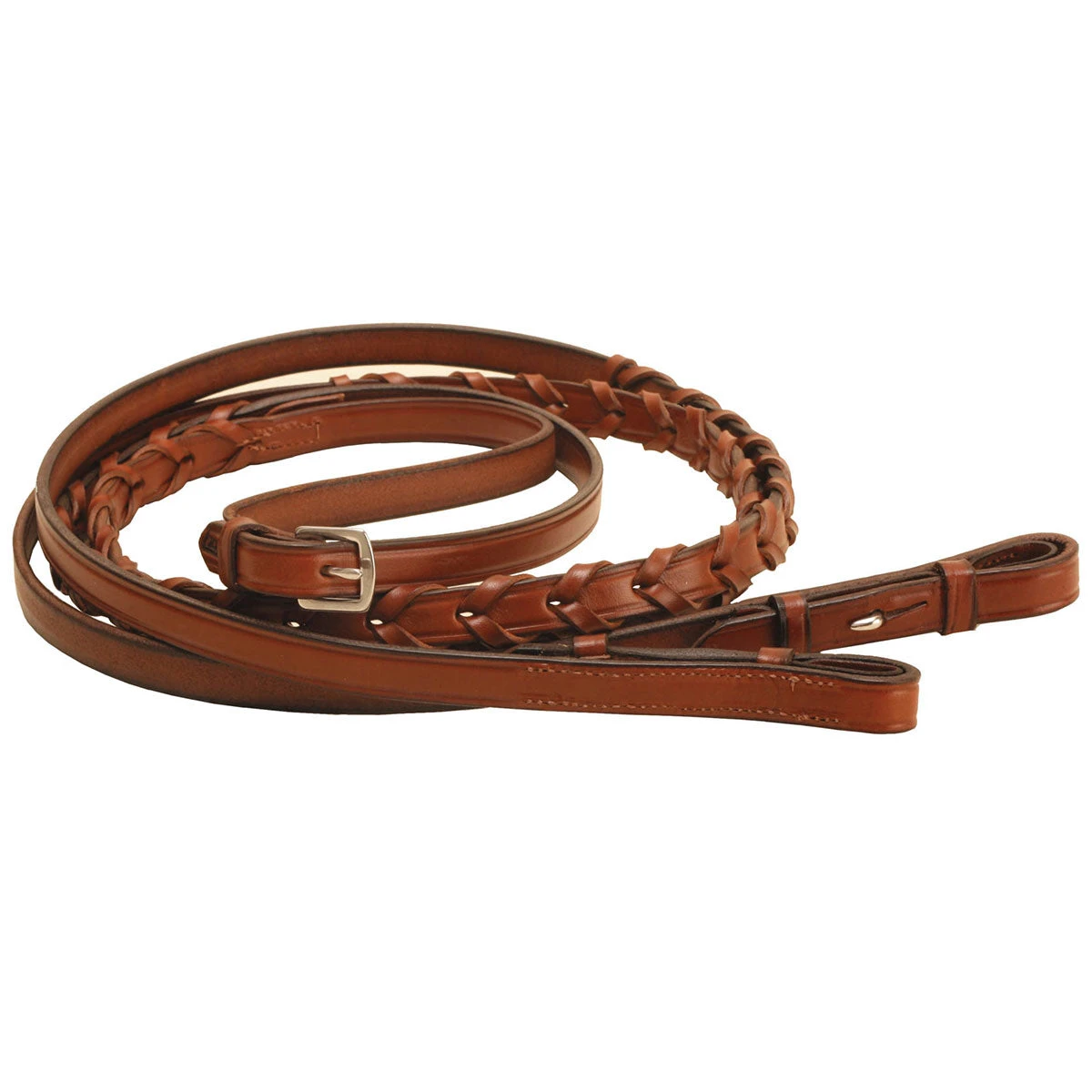 Tory Large Horse Laced Reins With Hook End - Image 3