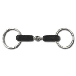 Korsteel Loose Ring Rubber Covered Snaffle 5 In