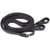 M Toulouse Platinum Raised Leather Rubber Reins