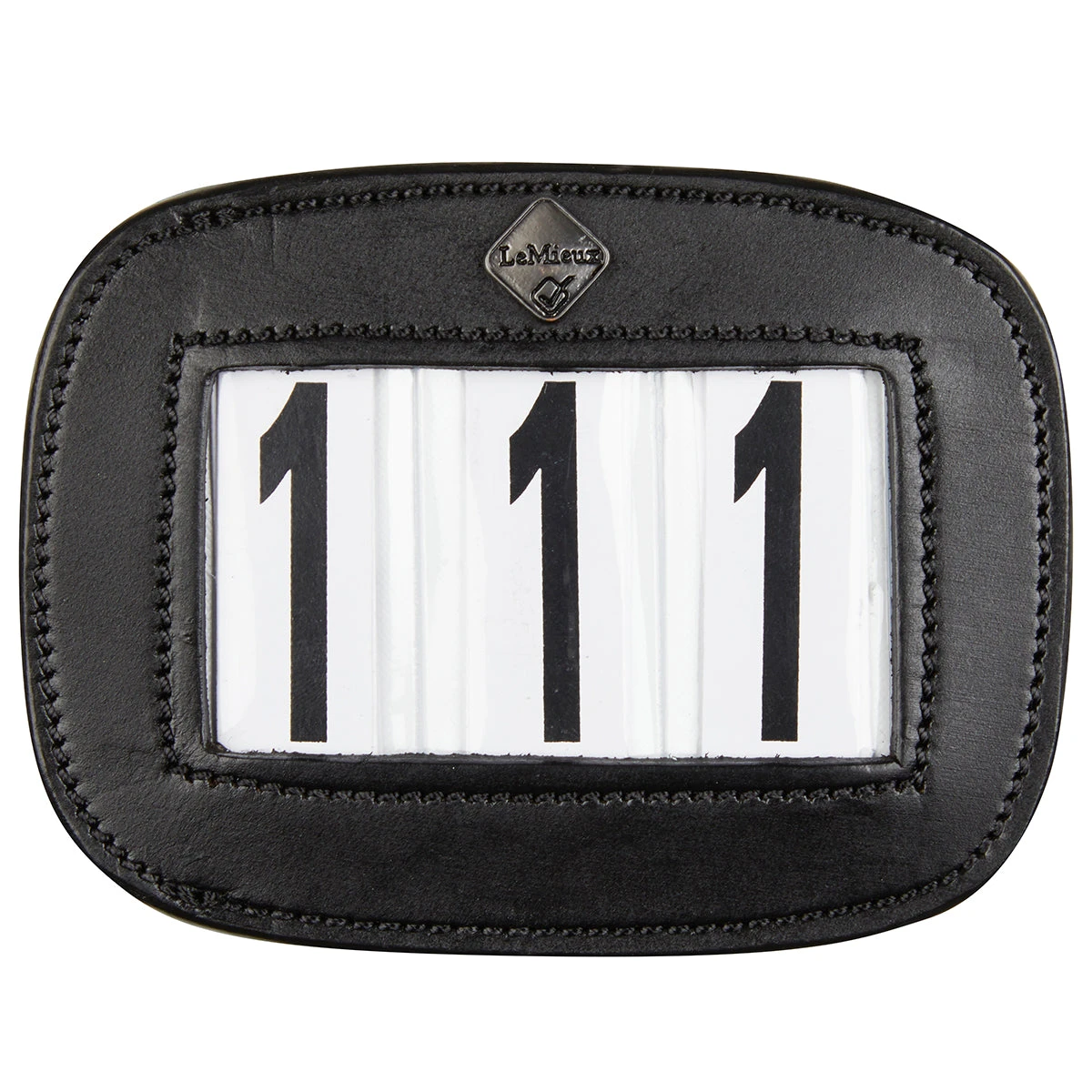 LeMieux Leather Saddle Pad Number Holder - 3 Number