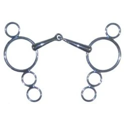 Toklat Continental Gag 4 Ring Snaffle Bit